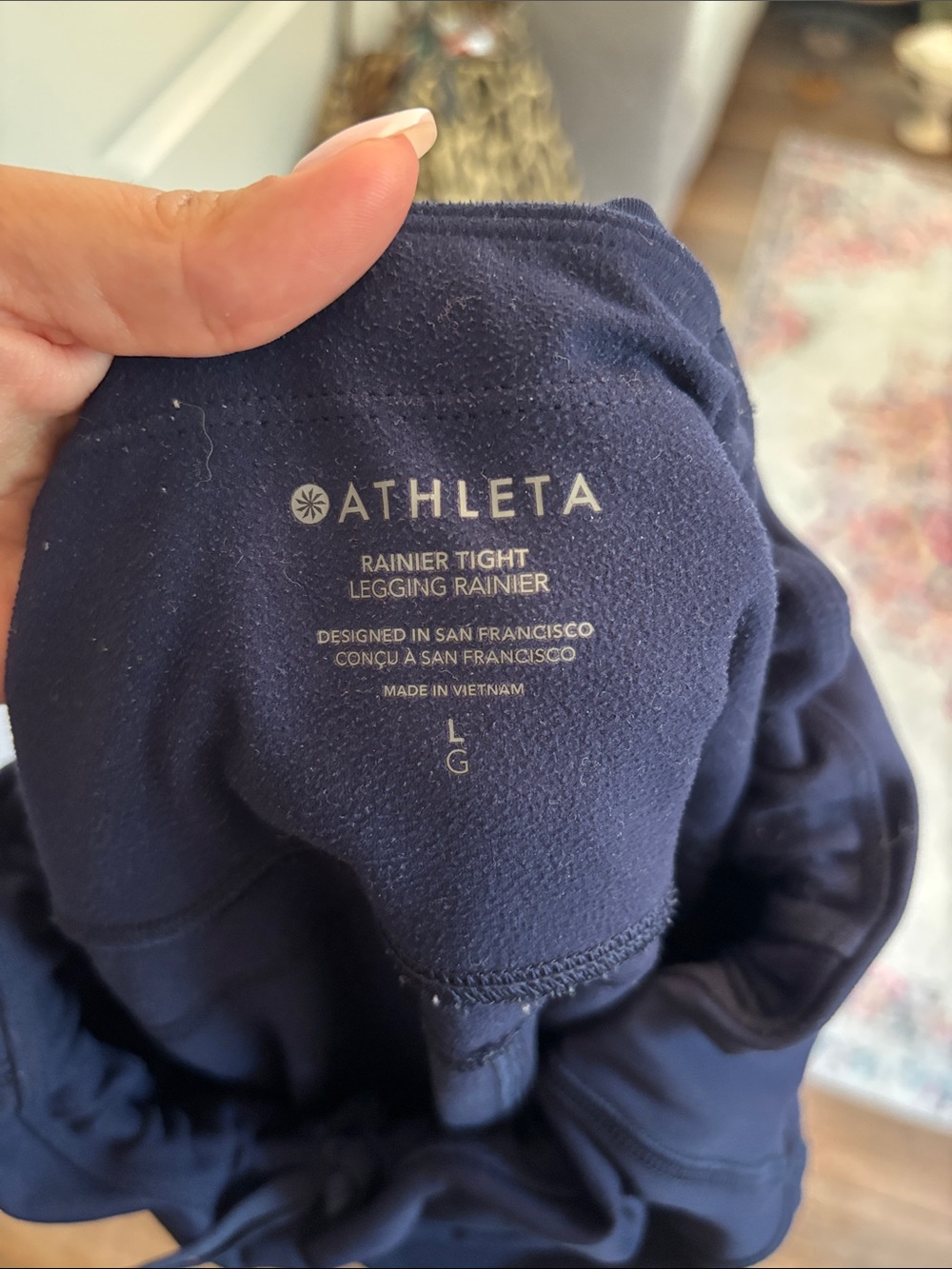Men's navy athletic joggers